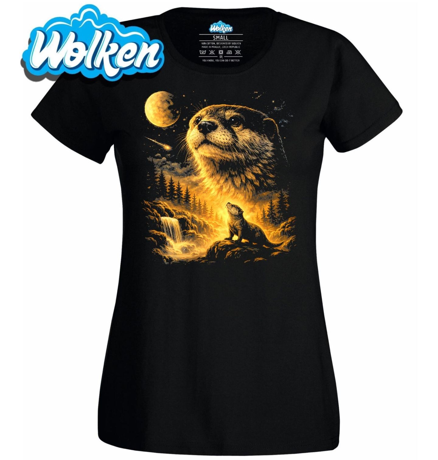 Dámské tričko Vydra a Kouzlo Úplňku.jpg