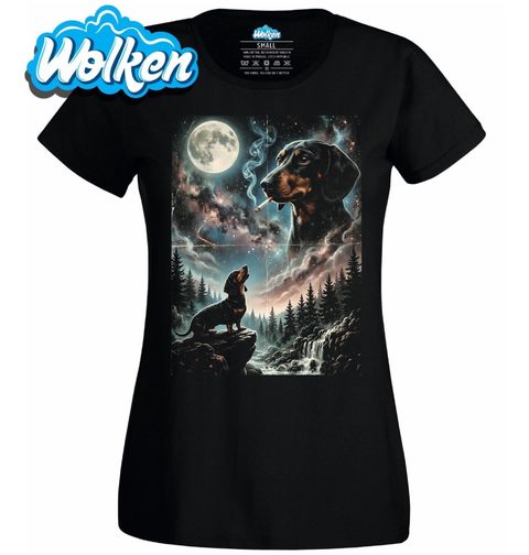 Obrázek produktu Dámské tričko Jezevčík a Kouzlo Úplňku