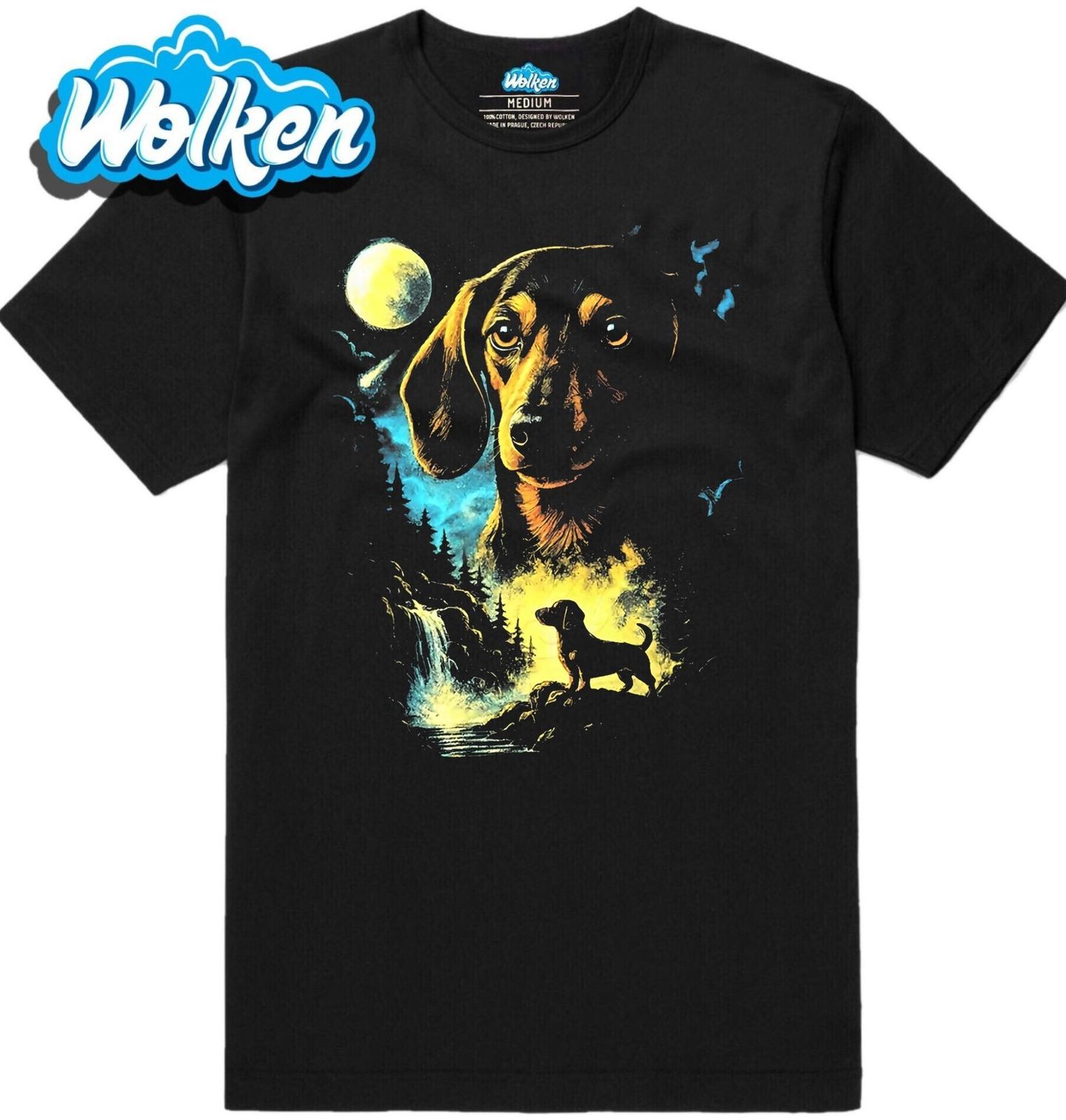 Pánské tričko Jezevčík a Měsíc.jpg