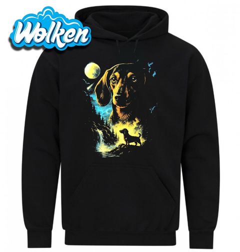 Obrázek produktu Pánská mikina Jezevčík a Měsíc