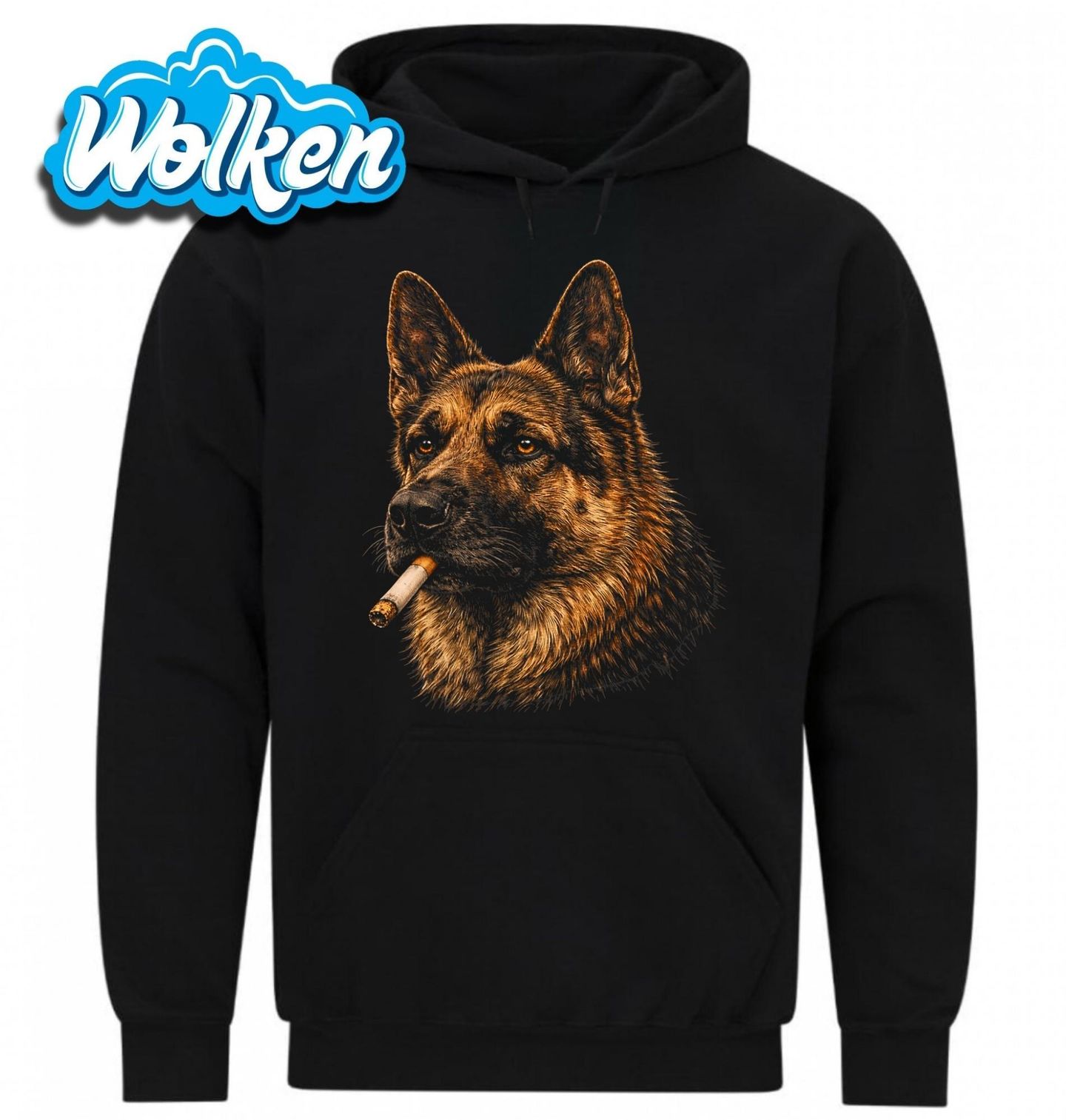 Mikina Německý Ovčák s Cigaretou.jpg
