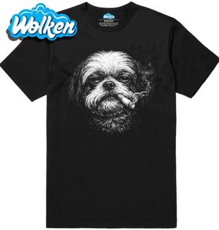 Pánské tričko Shih-tzu s Cigaretou.jpg