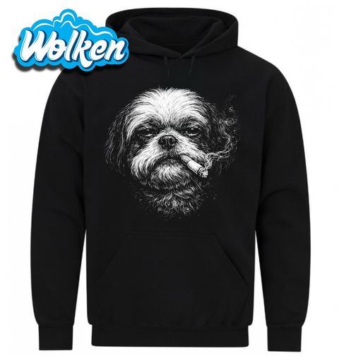 Obrázek produktu Pánská mikina Shih-tzu s Cigaretou
