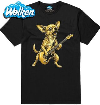 Pánské tričko Čivava Rocková Hvězda.jpg