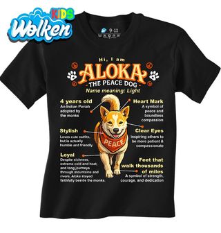 Dětské tričko Indický Pariah Pes Aloka.jpg