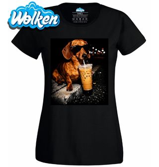 Dámské tričko Jezevčík s Drinkem.jpg