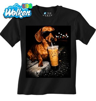 Dětské tričko Jezevčík s Drinkem.jpg