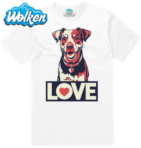 Obrázek produktu Pánské tričko Láska k Psovi Love Jack Russell Terrier