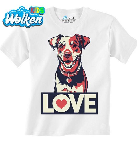Obrázek produktu Dětské tričko Láska k Psovi Love Jack Russell Terrier