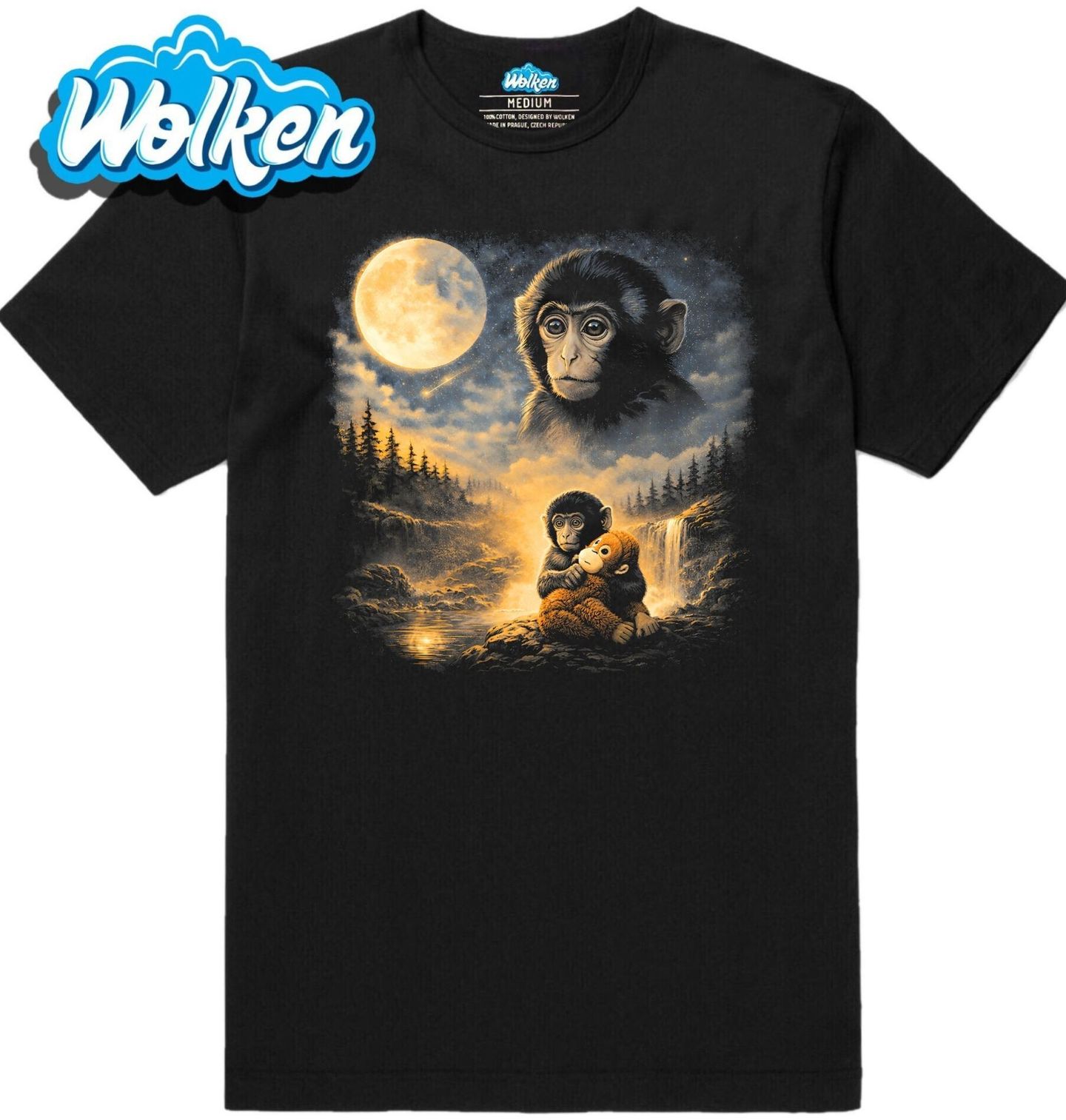 Pánské tričko Opička Punch a Kouzlo Úplňku.jpg