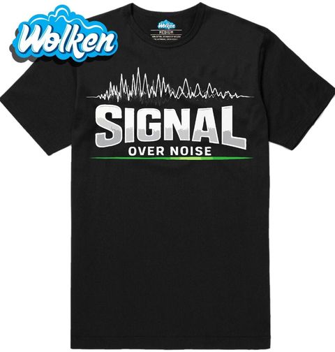 Obrázek produktu Pánské tričko Méně Hluku, více Smyslu Signal Over Noise