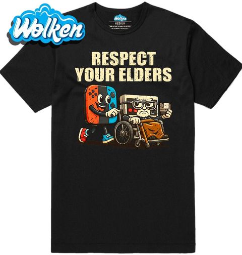 Obrázek produktu Pánské tričko Herní Konzole Respektuj Starší