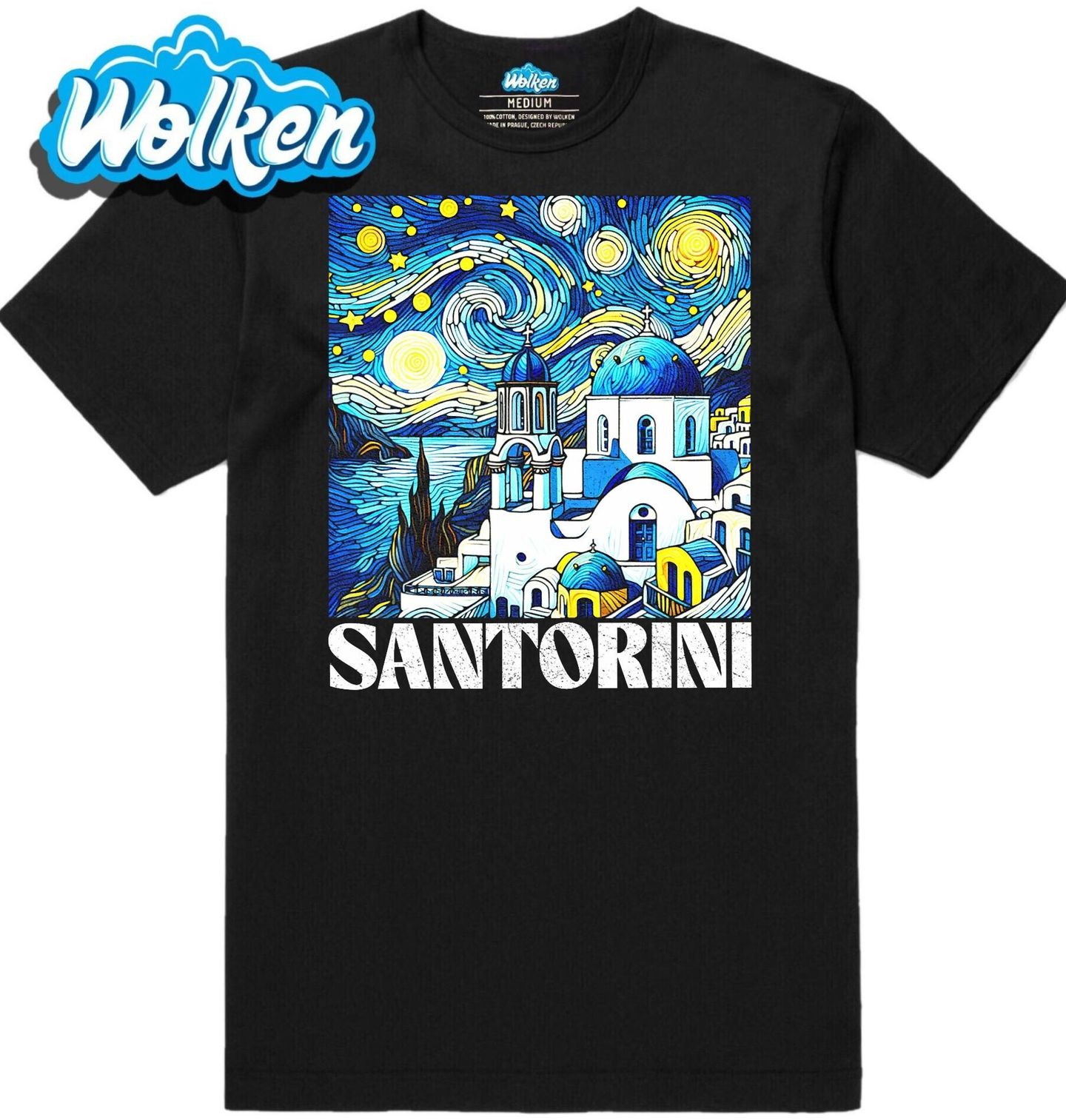 Pánské tričko Santorini v Hvězdné Noci.jpg