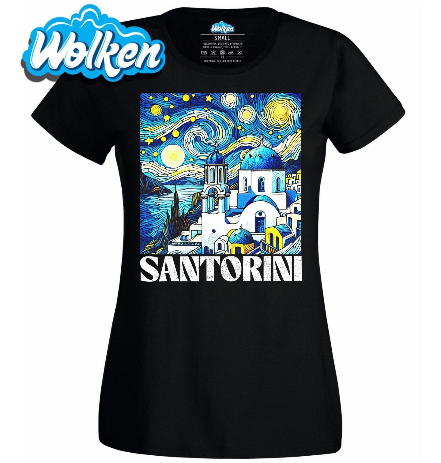 Dámské tričko Santorini v Hvězdné Noci.jpg
