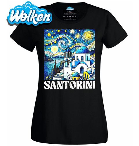 Obrázek produktu Dámské tričko Santorini v Hvězdné Noci