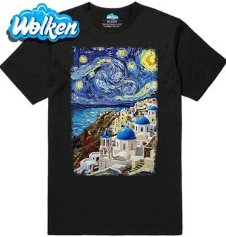 Pánské tričko Santorini ve Stylu Van Gogh.jpg