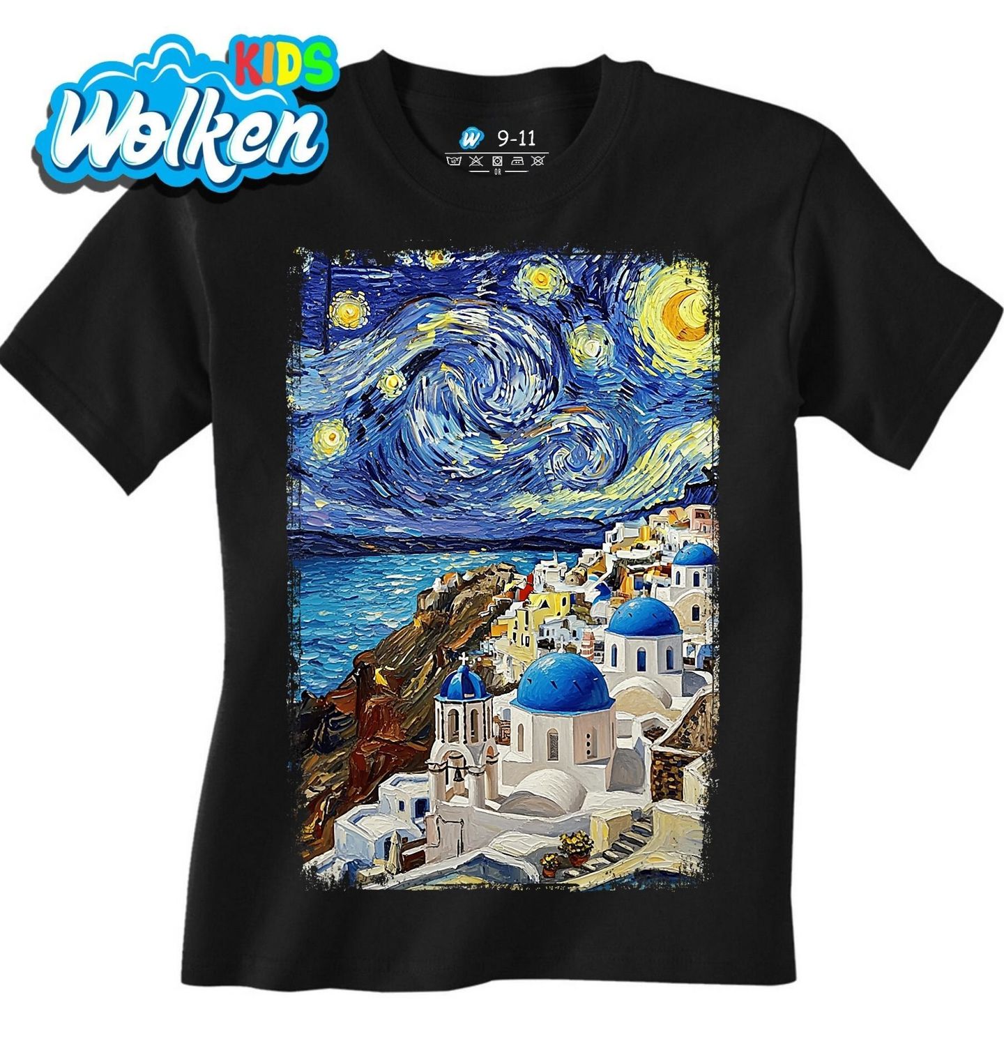 Dětské tričko Santorini ve Stylu Van Gogh.jpg