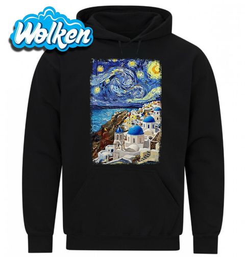 Obrázek produktu Pánská mikina Santorini ve Stylu Van Gogh