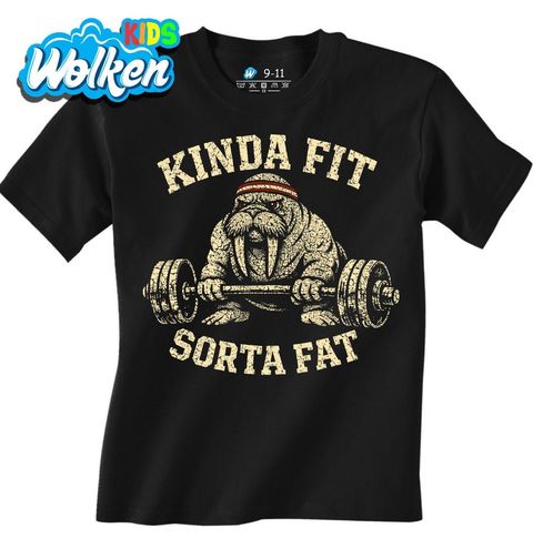 Obrázek produktu Dětské tričko Síla Mrože v Posilovně