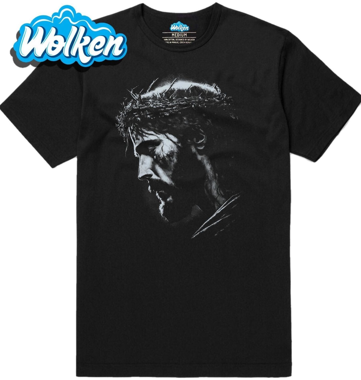 Pánské tričko Temný Portrét Ježíše.jpg