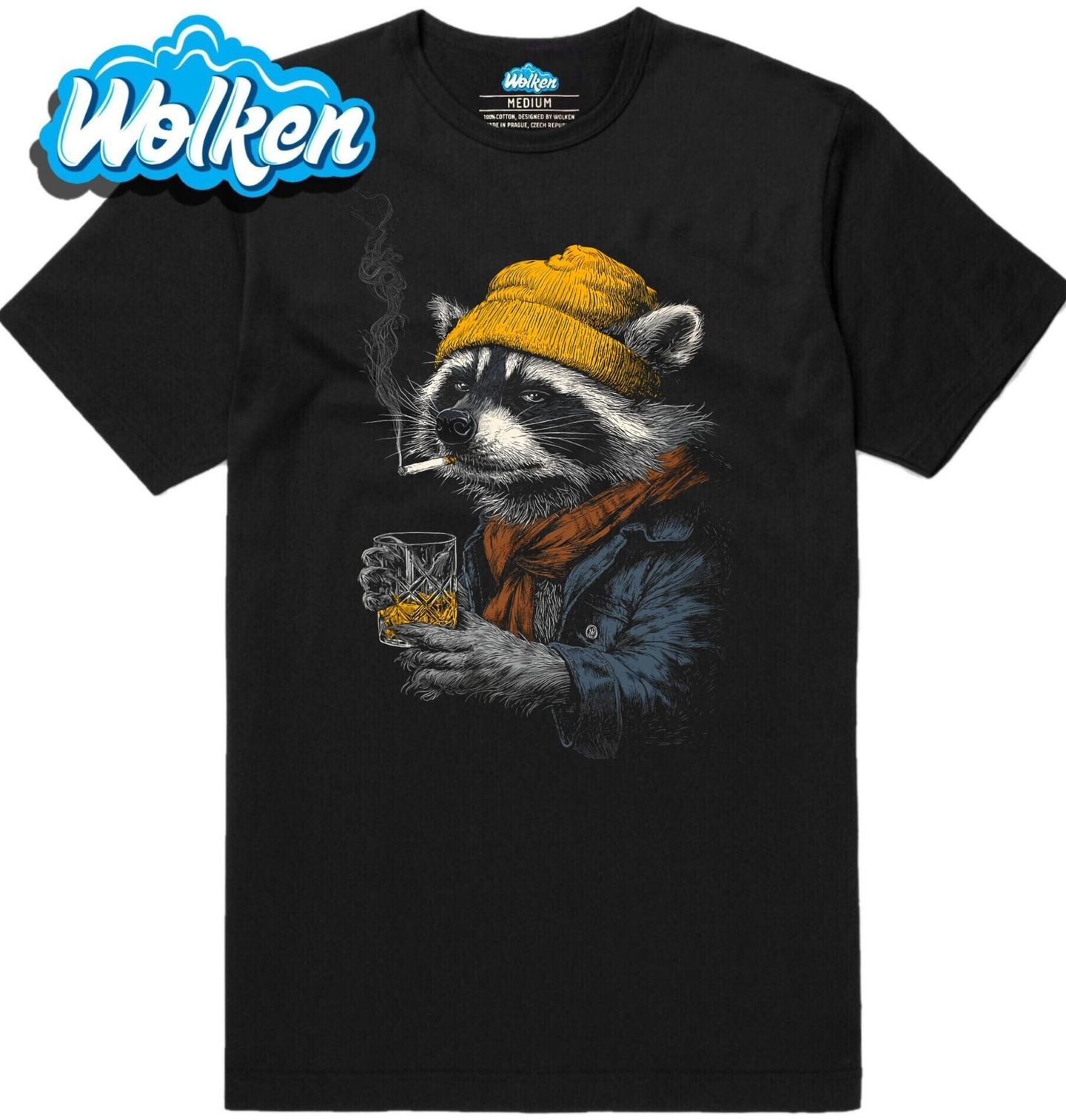 Pánské tričko Rebel Mýval s Whisky.jpg