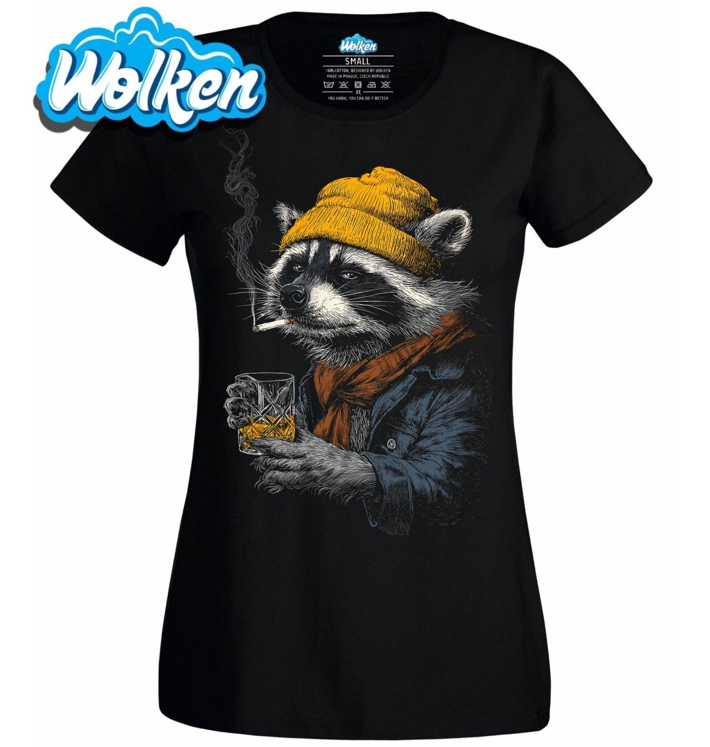 Dámské tričko Rebel Mýval s Whisky.jpg