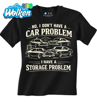 Dětské tričko Problém je Jen Místo v Garáži.jpg