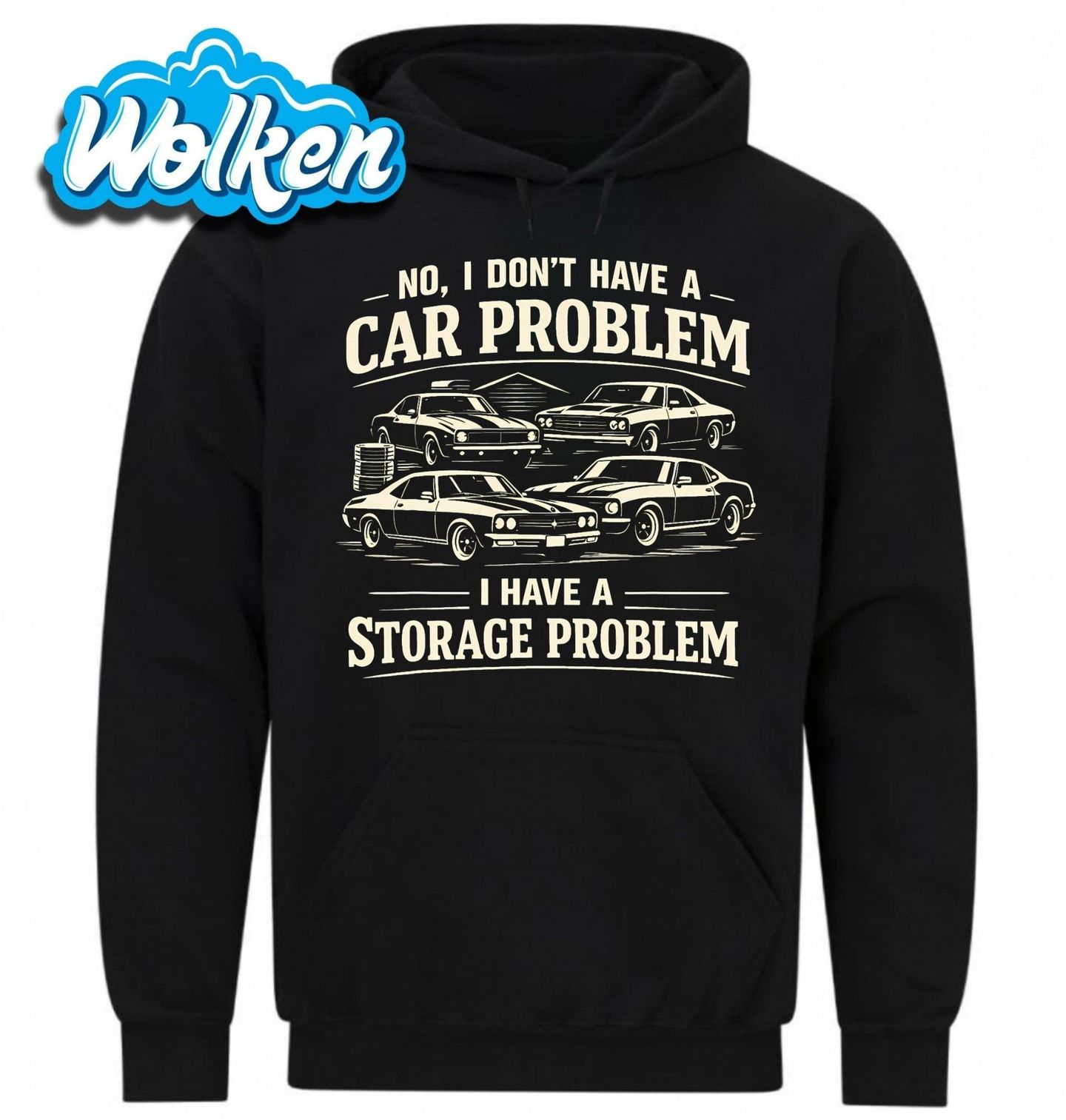 Mikina Problém je Jen Místo v Garáži.jpg