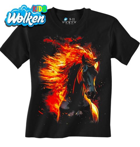 Obrázek produktu Dětské tričko Kůň v Plamenech