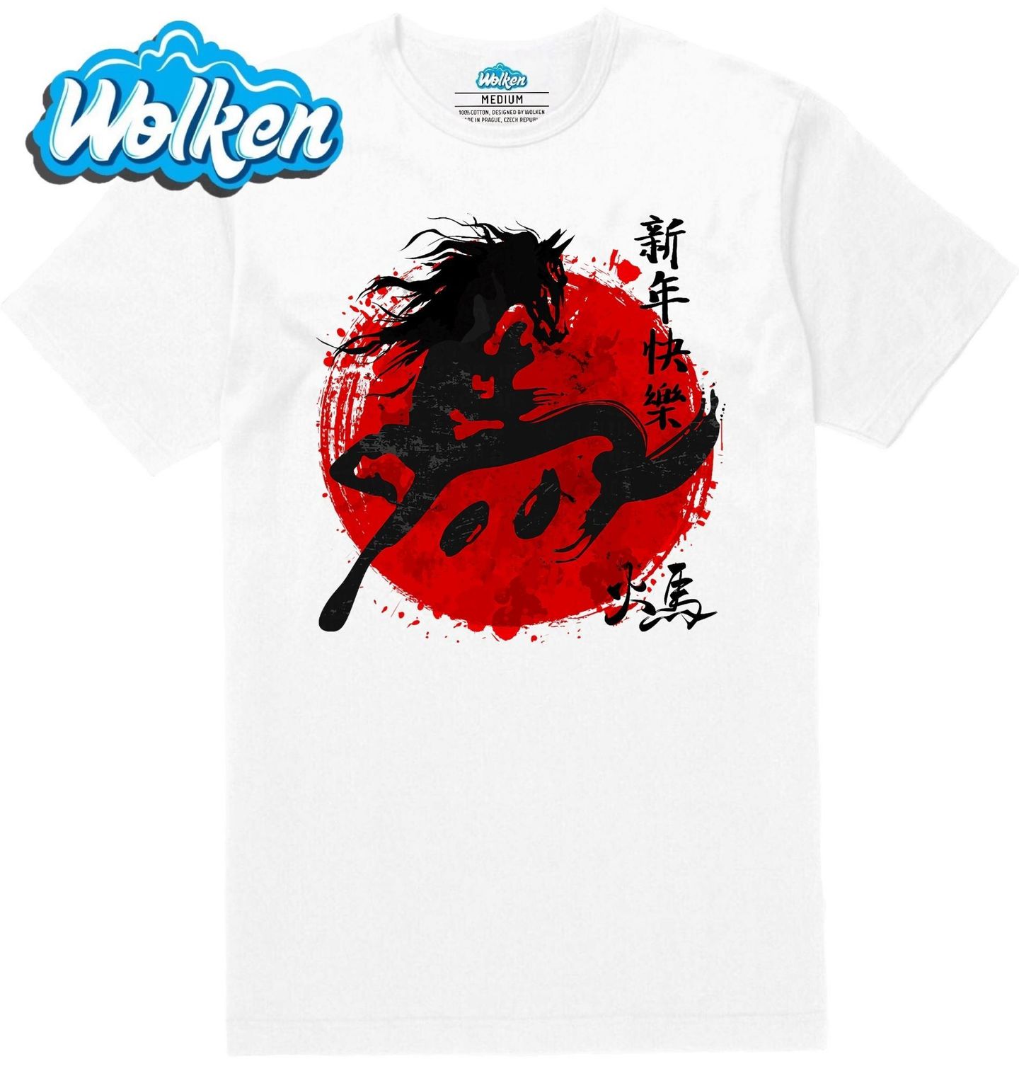 Pánské tričko Umění Koně v Japonském Stylu.jpg