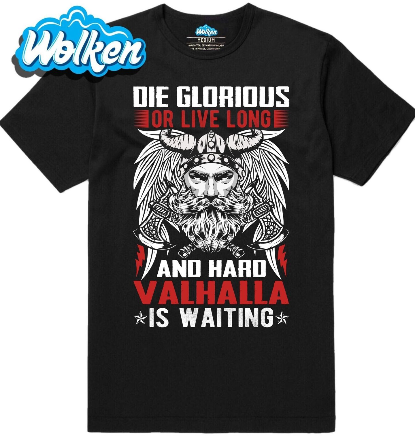 Pánské tričko Viking Sláva nebo Valhalla.jpg