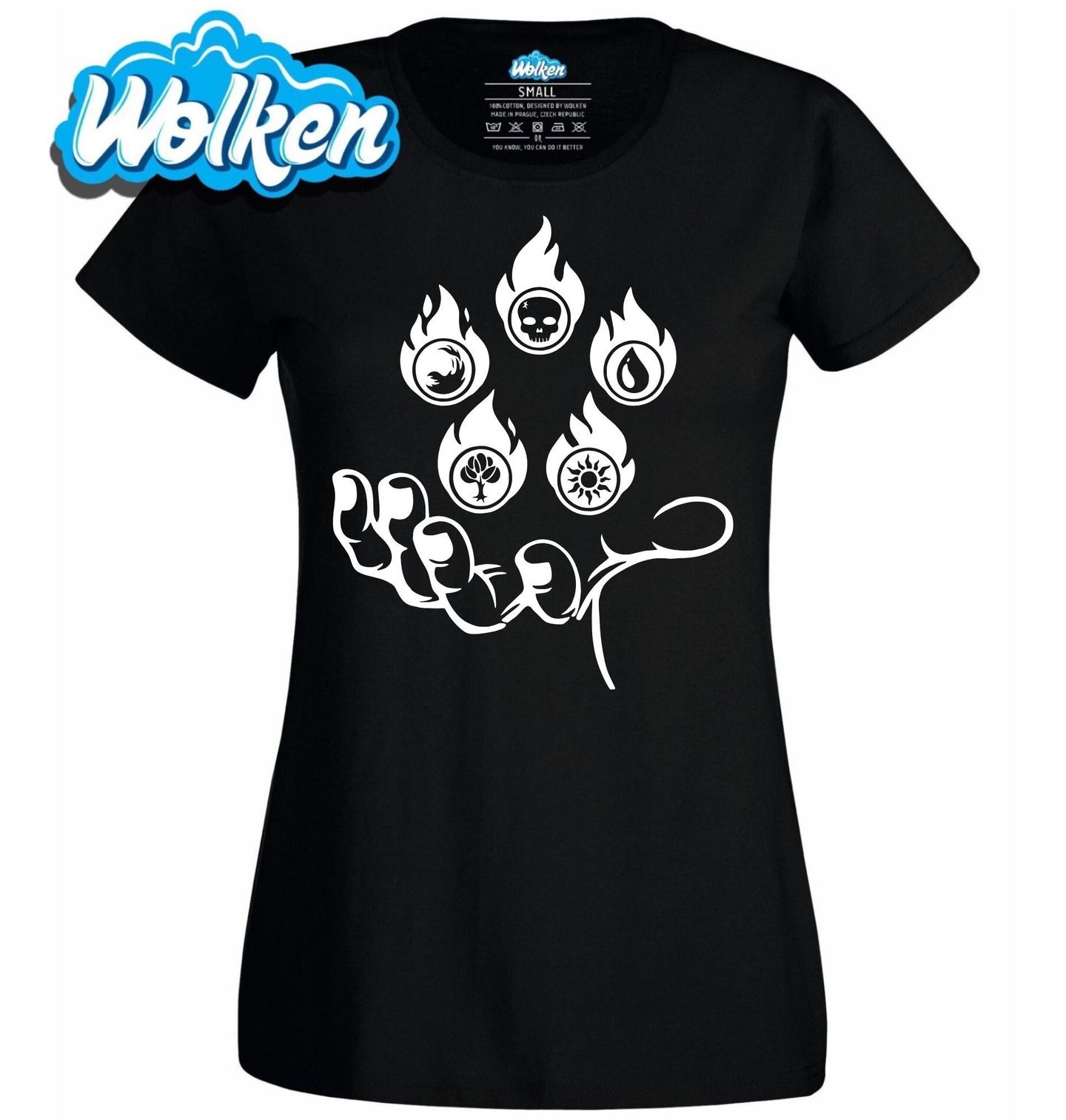 Dámské tričko Síla Živlů v Plamenech.jpg