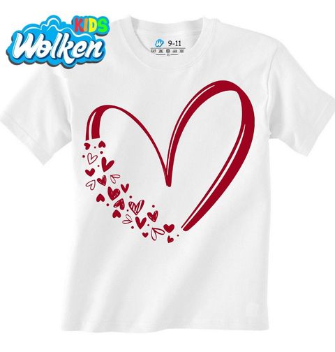 Obrázek produktu Dětské tričko Červené Srdce Plné Lásky