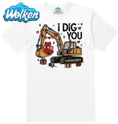 Obrázek produktu Pánské tričko Bagr Lásky I Dig You