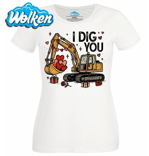 Obrázek produktu Dámské tričko Bagr Lásky I Dig You