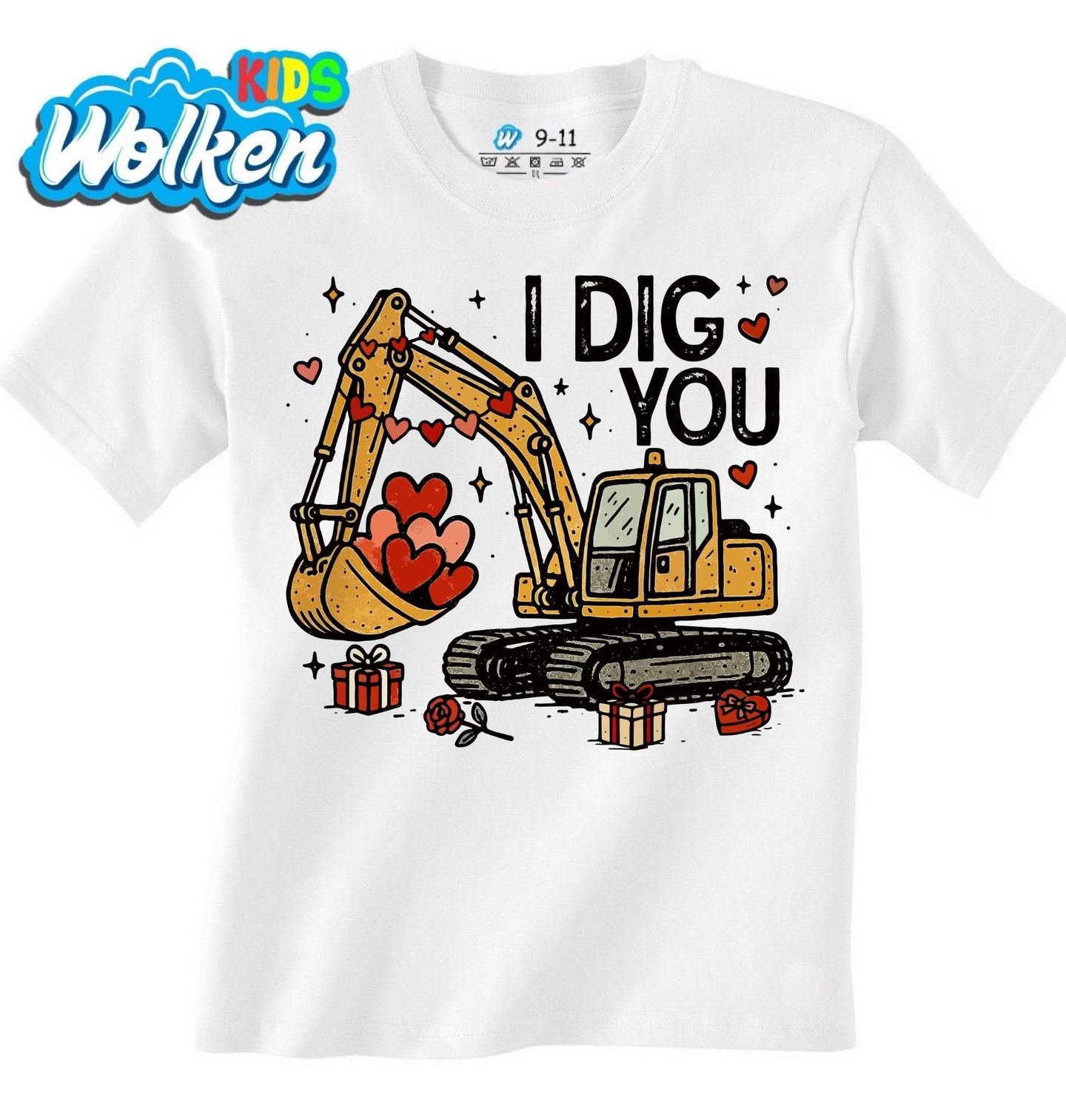 Dětské tričko Bagr Lásky I Dig You.jpg
