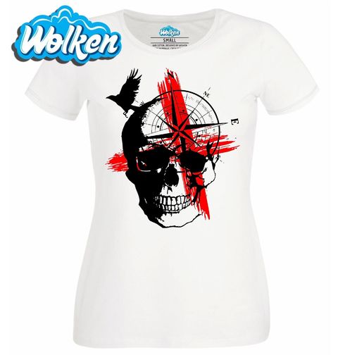 Obrázek produktu Dámské tričko Trash Polka Lebka a Kompas