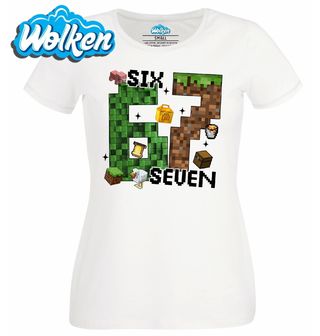 Dámské tričko Pixelový Brainrot Six Seven.jpg