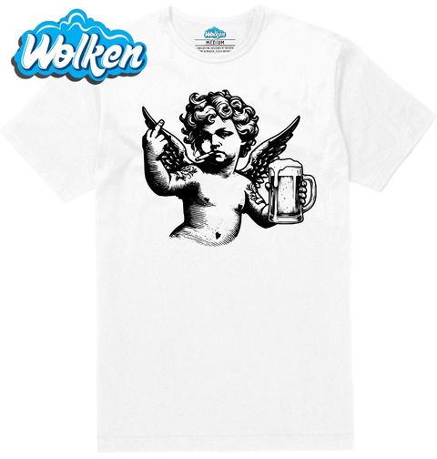 Obrázek produktu Pánské tričko Anděl s Pivem a Cigaretou