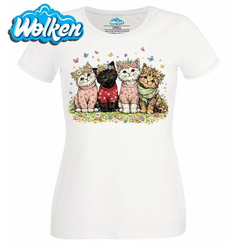 Obrázek produktu Dámské tričko Květinová Parta Koťat