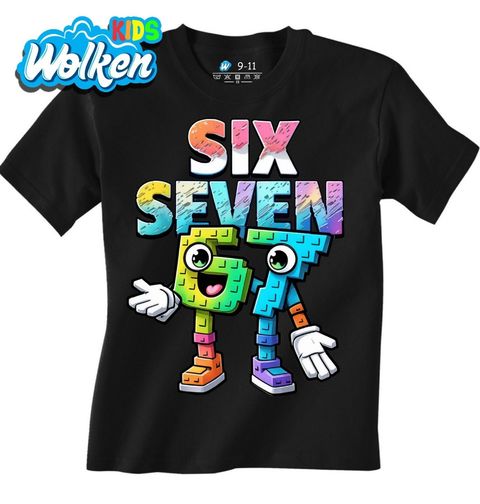Obrázek produktu Dětské tričko Six Seven Barevné Lego 67