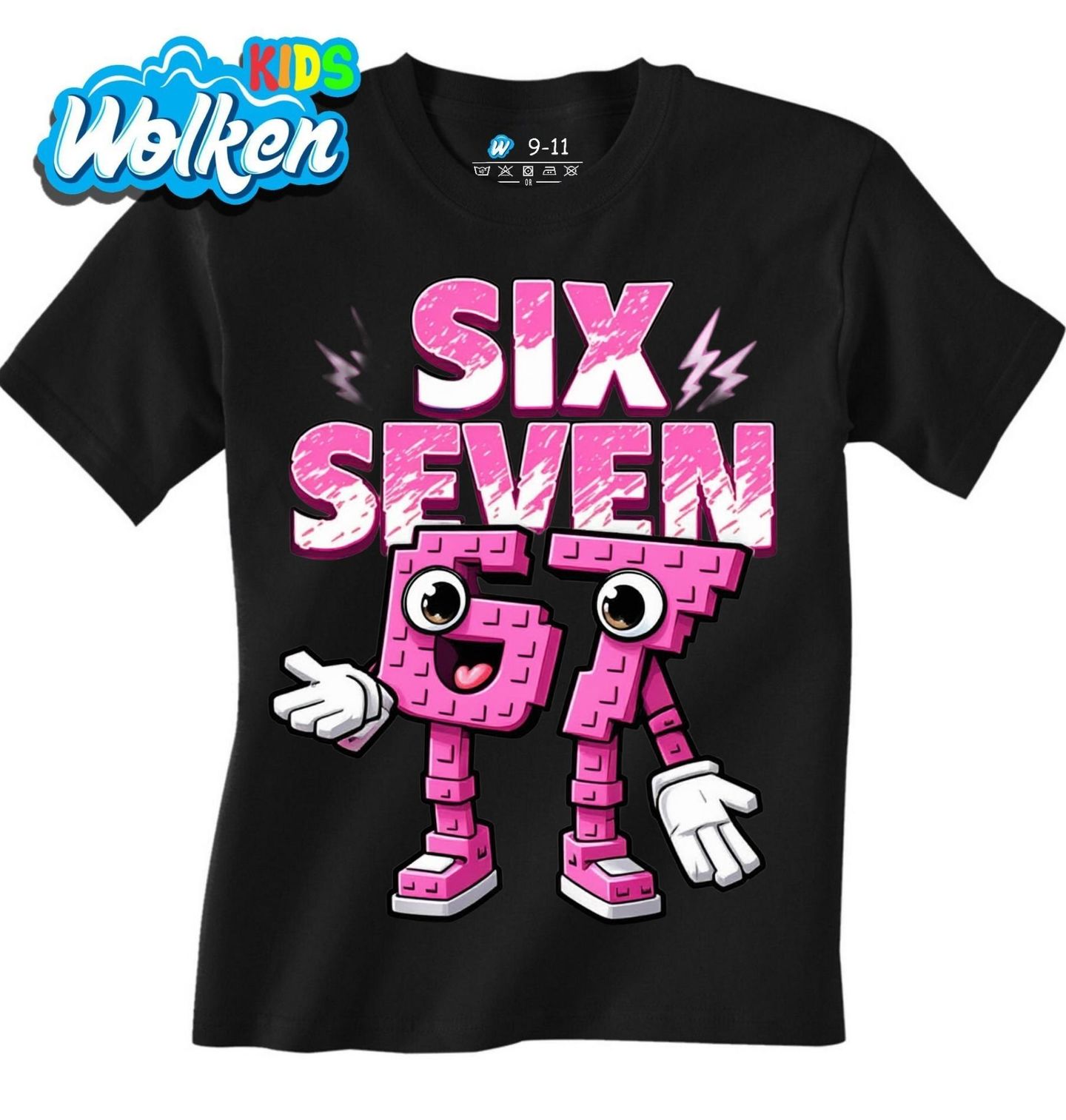 Dětské tričko Six Seven Neonově Růžové Lego.jpg