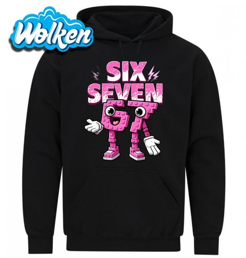 Obrázek produktu Pánská mikina Six Seven Neonově Růžové Lego 67