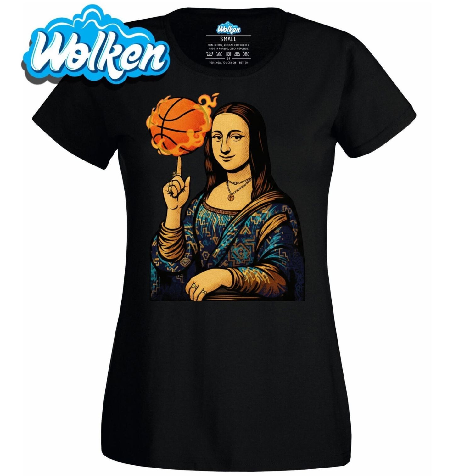 Dámské tričko Basketbal Mona Lisa.jpg