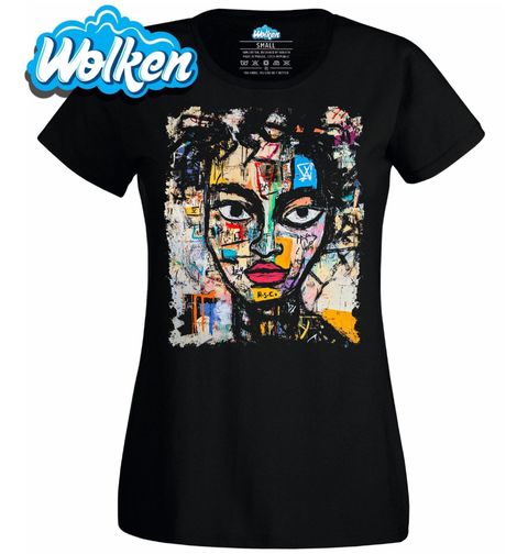 Obrázek produktu Dámské tričko Abstraktní Barevná Tvář Graffiti
