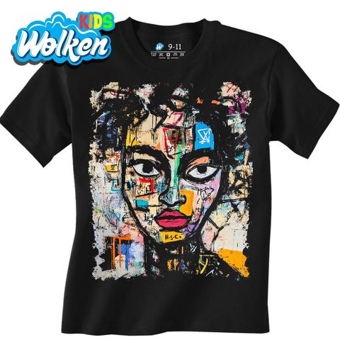 Obrázek produktu Dětské tričko Abstraktní Barevná Tvář Graffiti