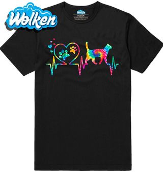 Pánské tričko Srdce Buší pro Kočky.jpg