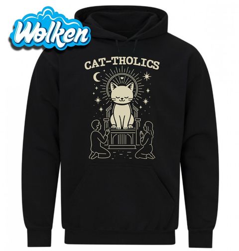 Obrázek produktu Pánská mikina Kočičí Víra Katolíci Cat-tholics