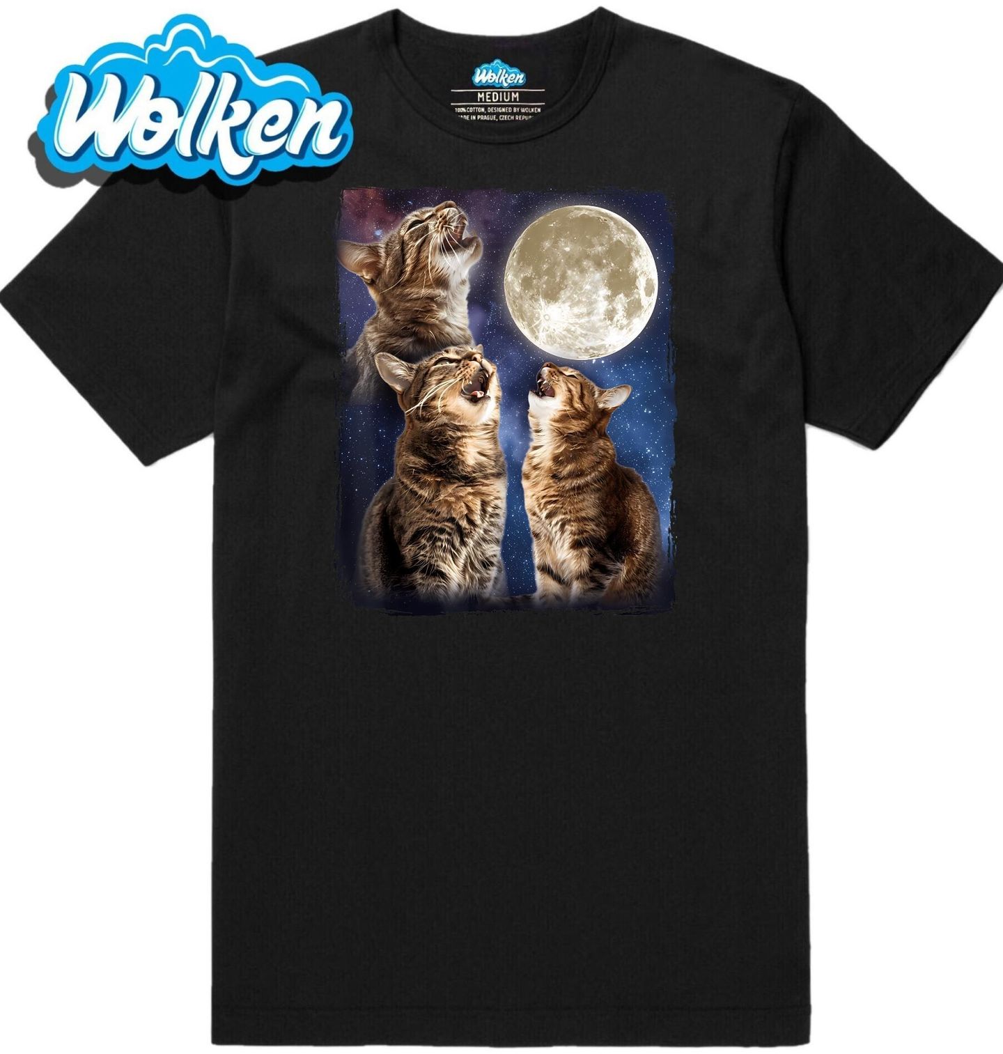 Pánské tričko Kočky při Úplňku.jpg