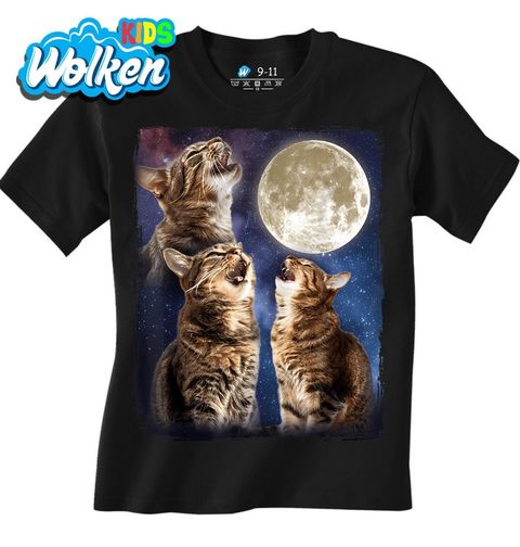 Obrázek produktu Dětské tričko Vyjící Kočky při Úplňku